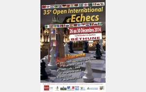 35° Open d'échecs de BETHUNE (Pas-de-Calais)