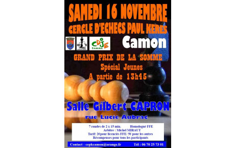 Rapide &quot;jeunes&quot; de CAMON, sam 16 Novembre 2013